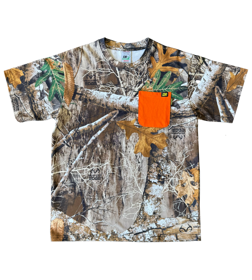 130 Orange Pocket Camo Workshirt